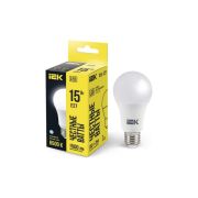 Лампа светодиодная A60 15Вт грушевидная 230В 6500К E27 IEK LLE-A60-15-230-65-E27