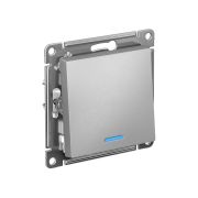 Выключатель 1-кл. СП AtlasDesign 10А IP20 (сх. 1а) 10AX с подсветкой механизм алюм. SE ATN000313