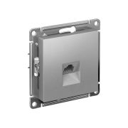 Розетка компьютерная 1-м AtlasDesign RJ45 кат.5E механизм алюм. SE ATN000383