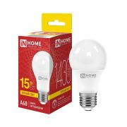 Лампа светодиодная LED-A60-VC 15Вт грушевидная 3000К тепл. бел. E27 1430лм 230В IN HOME 4690612020266