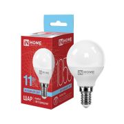 Лампа светодиодная LED-ШАР-VC 11Вт шар 6500К холод. бел. E14 1050лм 230В IN HOME 4690612024929