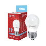 Лампа светодиодная LED-ШАР-VC 11Вт шар 6500К холод. бел. E27 1050лм 230В IN HOME 4690612024943
