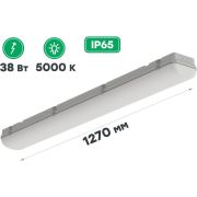 Светильник светодиодный Айсберг-38/MILKY 38Вт 4000К IP65 4800лм накладной/подвесной матов. рассеив. CSVT ЦБ000010143