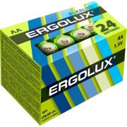 Элемент питания алкалиновый AA/LR6 1.5В Alkaline BP-24 (уп.24шт) Ergolux 14212