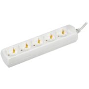 Удлинитель 5х1.5м с заземл. 10А IP20 У05 2P+PE 250В 3х1 GENERICA WYP10-10-05-D15-Z-G