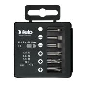 Набор бит SL/PZ/PH Industrial 50мм в кейсе 6 бит FELO 03092516