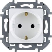 Розетка 1-м СП Inspiria 16А IP20 250В 2P+E защ. шторки немецк. стандарт механизм бел. IEK 673730