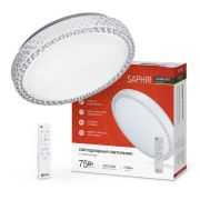 Светильник светодиодный COMFORT SAPHIR 75Вт 3000-6500К 6000лм 230В 500х100мм с пультом ДУ IN HOME 4690612035123