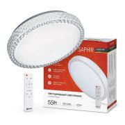 Светильник светодиодный COMFORT SAPHIR 55Вт 3000-6500К 4400лм 230В 400х95мм с пультом ДУ IN HOME 4690612034850