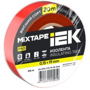 Изолента 0.15х19мм (рул.20м) красн. IEK EX-IZ10-C15-19-20-K04