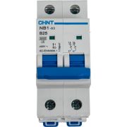Выключатель автоматический модульный 2п B 25А 6кА NB1-63 (R) CHINT 179647