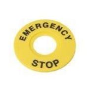 Маркировка для кнопки аварийного останова «Emergency Stop» D60 SE SBY9360
