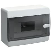 Корпус ЩРН-П-8 UNION Compact IP41 черн. прозр. дверь пластик. IEK UIC-KP12-N-08-41-K01