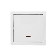 Выключатель 1-кл. ОП LETO 10А IP20 с индикацией бел. LEZARD 752-0200-111