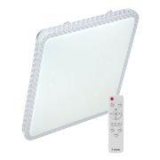 Светильник светодиодный PREMIUM MYSTERY QUADRO 75Вт 230В 3000-6500К 6000лм IP40 530х530х70мм настенно-потолочный управляемый с пультом ДУ КОСМОС KSMystQD75W