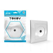 Розетка TV СП AVA в сборе бел. TOKOV ELECTRIC TKL-AV-A1O-C01