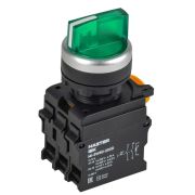 Переключатель 3 полож. 2НО с подсветкой зел. MASTER IEK MI-SW60-20XD-4-14-3-K06