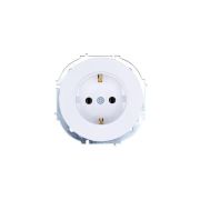 Розетка 1-м OSEN IP20 с заземл. ПБТ бел. LEZARD 743-0288-122B