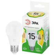 Лампа светодиодная GREEN LINE A60-15W-830-E27 GL 15Вт груша 3000К свет тепл. E27 Эра Б0067112