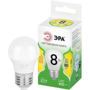 Лампа светодиодная GREEN LINE P45-8W-830-E27 GL 8Вт шар 3000К свет тепл. E27 Эра Б0067023