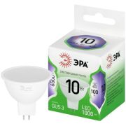 Лампа светодиодная GREEN LINE MR16-10W-865-GU5.3 GL 10Вт софит 6500К свет холод. GU5.3 Эра Б0066997