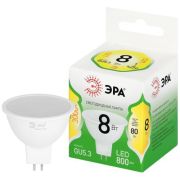 Лампа светодиодная GREEN LINE MR16-8W-830-GU5.3 GL 8Вт софит 3000К свет тепл. GU5.3 Эра Б0067082