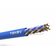 Кабель витая пара U/UTP 4х2х23AWG(0.57мм) кат.6 нг(А)-HF (LSZH) indoor Fluked tested (м) PRO TOKOV ELECTRIC TKP-C08-U/UTP-42-6-305-LSZH