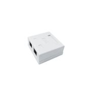 Розетка компьютерная 8P8C (RJ-45) кат.5E UTP 2 порта TOKOV ELECTRIC TKE-SMB-8P8C-2P-UTP