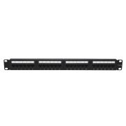 Патч-панель 19дюйм 1U кат.5E неэкранир. 24 порта RJ-45 Dual IDC с задн. кабельным организатором TOKOV ELECTRIC TKE-PP-5E-1U-24P-UTP-CO