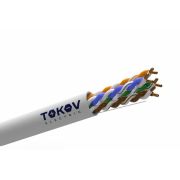 Кабель витая пара U/UTP 4х2х24AWG(0.51мм) кат.5E PVC indoor Fluke tested (м) PRO TOKOV ELECTRIC TKP-C06-U42-5E-305-PVC