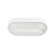 Светильник светодиодный WP 15 C 12W OP 840 W10L22 WH MDM 220х106х60мм 12Вт 4000К IP54 ЖКХ овал. пылевлагозащ. с датчиком движ. бел. Русский Свет 15071524500