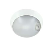 Светильник светодиодный WP 15 C 18W OP 840 D220 WH MDM 220х80мм 18Вт 4000К IP54 ЖКХ круглый пылевлагозащ. с датчиком движ. бел. Русский Свет 15071524504
