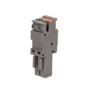 Штекер зажим push-in 2 точки подкл. 2.5кв.мм сер. DKC VPR-P-2.5-2