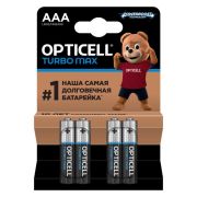 Элемент питания алкалиновый AAA/LR03 (блист. 4шт) Turbo Max Opticell 6053004