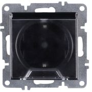 Розетка 1-м СП LAVIN/KAREN 16А IP20 с заземл. с крышкой механизм черн. ARVIA 50 07 2000 218