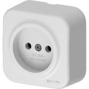 Розетка 1-м СП ARIA 16А IP20 без заземл. бел. ARVIA 25 01 1000 215
