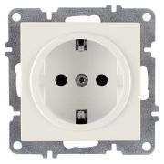 Розетка 1-м СП LAVIN/KAREN 16А IP20 с заземл. механизм бел. ARVIA 50 01 1000 217