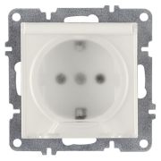 Розетка 1-м СП LAVIN/KAREN 16А IP20 с заземл. с крышкой механизм бел. ARVIA 50 01 1000 218