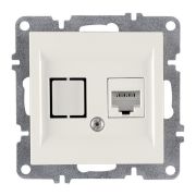 Розетка компьютерная LAVIN/KAREN RJ45 кат.6 механизм бел. ARVIA 50 01 1000 247