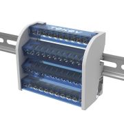 Шина на DIN-рейку в корпусе (кросс-модуль) 4 группы по 11 отверстий 125А TOKOV ELECTRICT KE-DBTB-125-4-11/3L+PEN