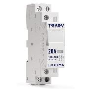 Контактор модульный 18мм 20А 230В АС 1НО 1НЗ PRIZMA TOKOV ELECTRIC TKE-PZ-MC-1-20-230-11