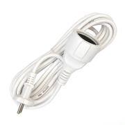 Удлинитель-шнур 1х5м без заземл. 10А IP20 ПВС 2х1 бел. DOMTOK 2337