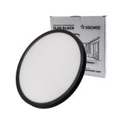 Светильник светодиодный SLIM BLACK 38Вт 4500К IP40 2650лм 230В 400х25мм КОСМОС KSlim38w_B4500K