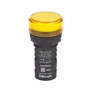 Лампа коммутационная ADDS ЛК-22 d22 220В AC IP55 LED желт. DEKraft 25159DEK