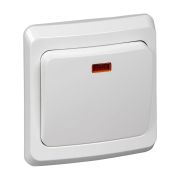 Выключатель 1-кл. СП Этюд 10А IP20 с подсветкой бел. SE BC10-005B