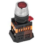 Кнопка ABLF-22 d22мм 1НО+1НЗ 240В неон красн. GENERICA BBT10-ABLF-K04