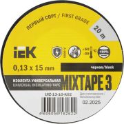 Изолента ПВХ 0.13х15мм (рул.20м) черн. IEK UIZ-13-10-K02