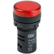 Лампа светосигнальная AD22DS d22мм 12В AC/DC красн. KARAT IEK BLS10-ADDS-012-K04