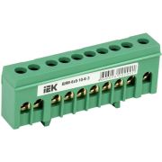 Шина PE «земля» в корп. изол. на DIN-рейку ШНИ-6х9-10-К-З IEK YNN10-69-10KD-K06