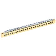 Шина PEN «земля-ноль» 8х12мм 24/2 (24группы/крепеж по краям) IEK YNN21-24-100